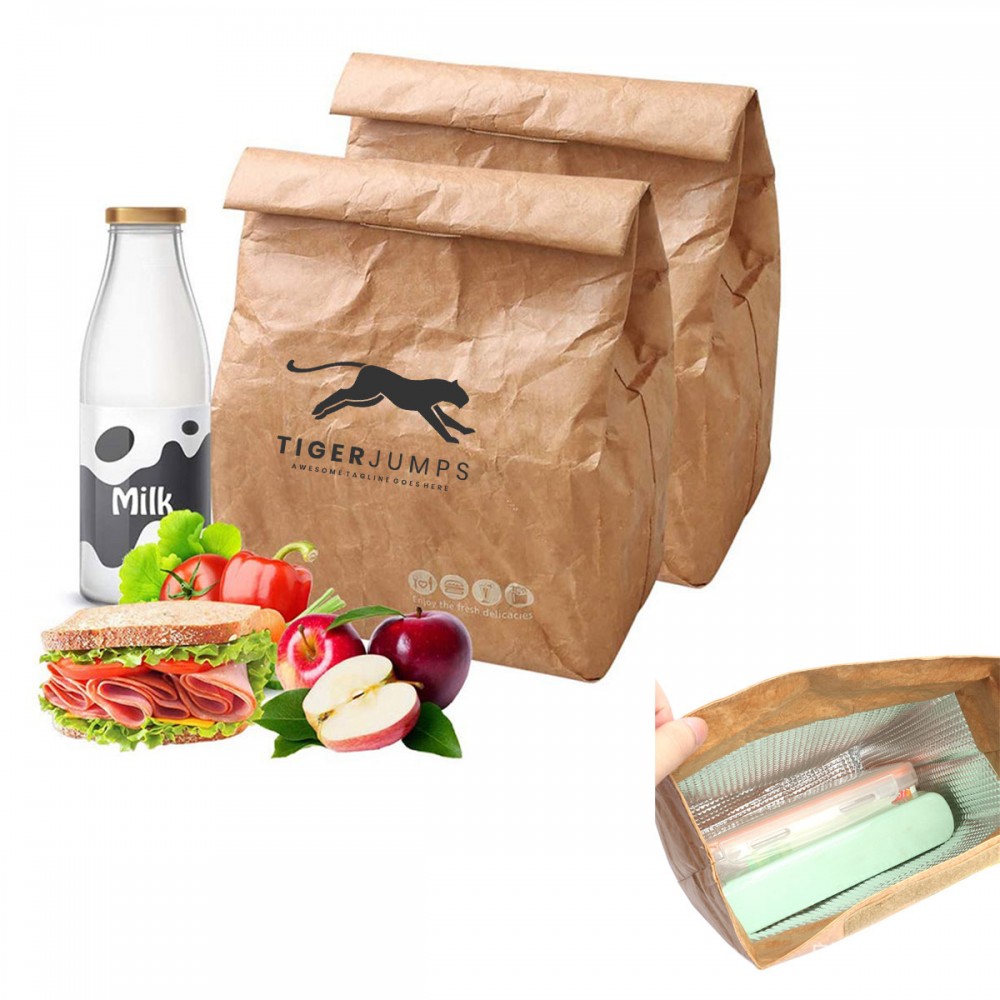 Promotional Tyvek Paper Insulated Lunch Bag Promotional Tyvek Paper Insulated Lunch Bag