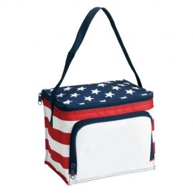 Promotional Poly Stars and Stripes Style Lunch Bag