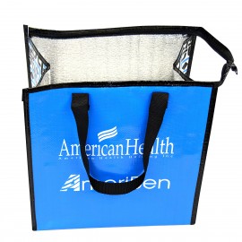 Custom 145g Laminated Woven Insulated Cooler Bag 12"x13"x8" with Logo