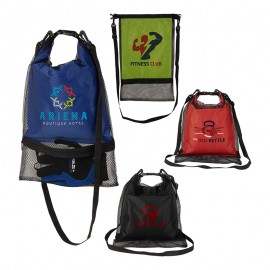 Crestone 3.8L Waterproof Bag w/ Mesh Outer with Logo  Crestone 3.8L Waterproof Bag w/ Mesh Outer with Logo