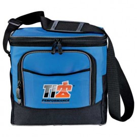 New Connections 24 Can Collapsible Cooler with Logo  New Connections 24 Can Collapsible Cooler with Logo