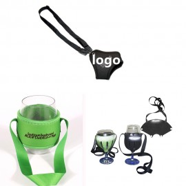 Custom Reflective Cup Holder With Strap  Custom Reflective Cup Holder With Strap
