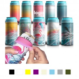 Reversible Slim Can Coolie with Logo  Reversible Slim Can Coolie with Logo