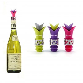Silicone Wine Bottle Stopper Pourer with Logo