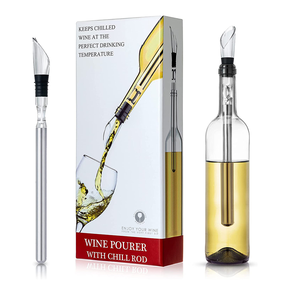 Personalized Stainless Steel Wine Chiller Stick 3 in 1