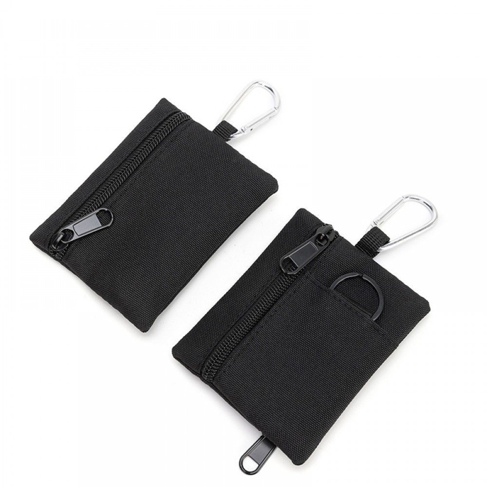 Outdoor Mini Coin Purse With Hook with Logo