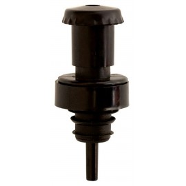 Black Pop-Up Pourer & Sealer with Logo  Black Pop-Up Pourer & Sealer with Logo