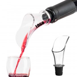 Wide Mouth Wine Decanter Aerator Pourer with Logo