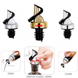 ON-OFF Function Gravity Auto Spout Bottle Pourer with Logo