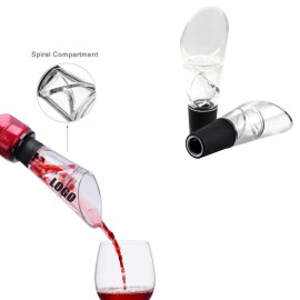 Logo Branded Spiral Wine Decanter Aerator Pourer