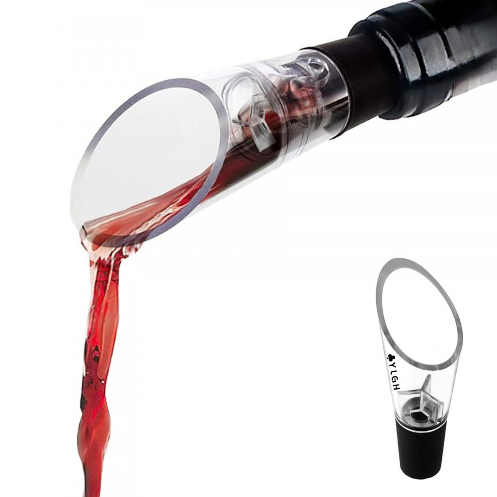 Wine Y-Aerator Bottle Pourer with Logo