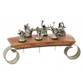 USA Wine Pourer Bottle Stopper Stave Small with Logo