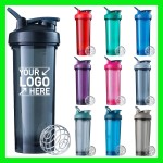 Custom 24 Oz Protein Shaker Bottle With Stainless Mixing Ball