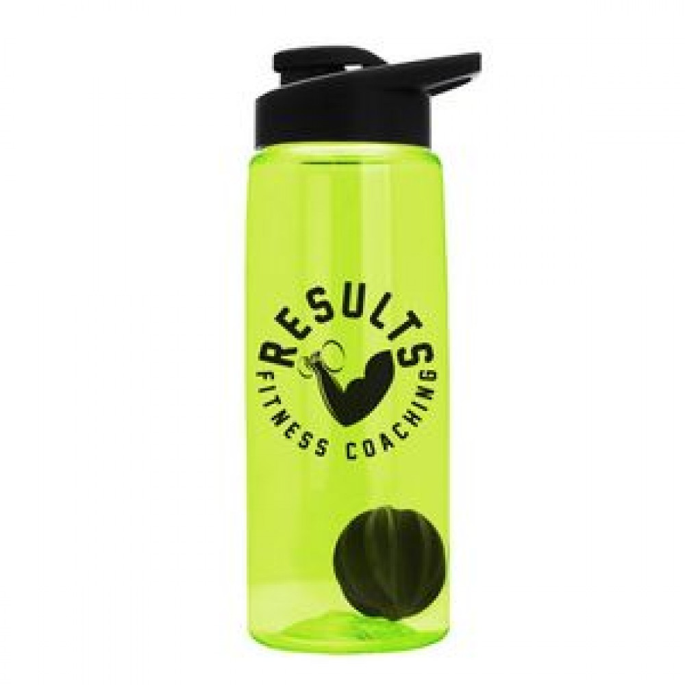 Engraved Tritan 26 oz. Flair Sports Bottle - Mixer Ball Engraved Tritan 26 oz. Flair Sports Bottle - Mixer Ball