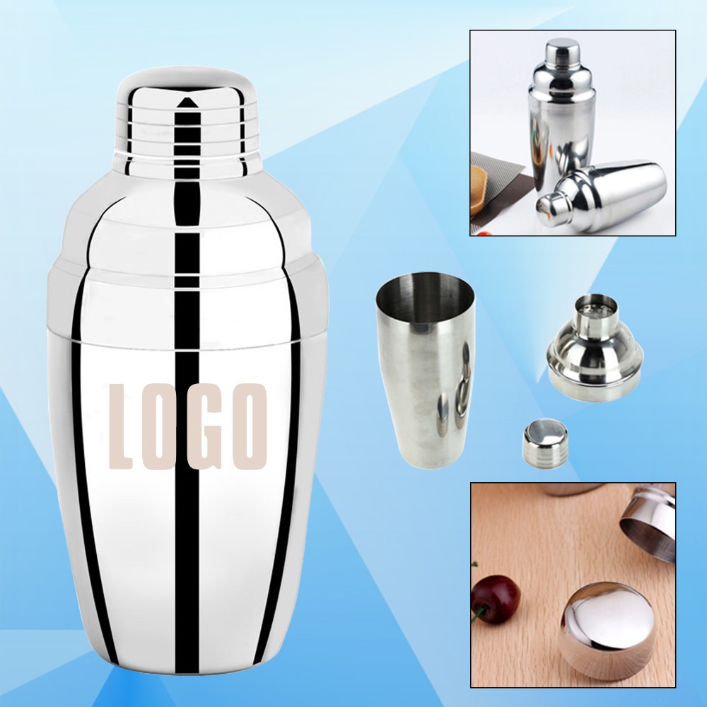 18.5 Oz. Cosmo Stainless Steel Cocktail Shaker with Logo
