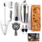 Custom 9 Pieces Bartender Tool Kit Set