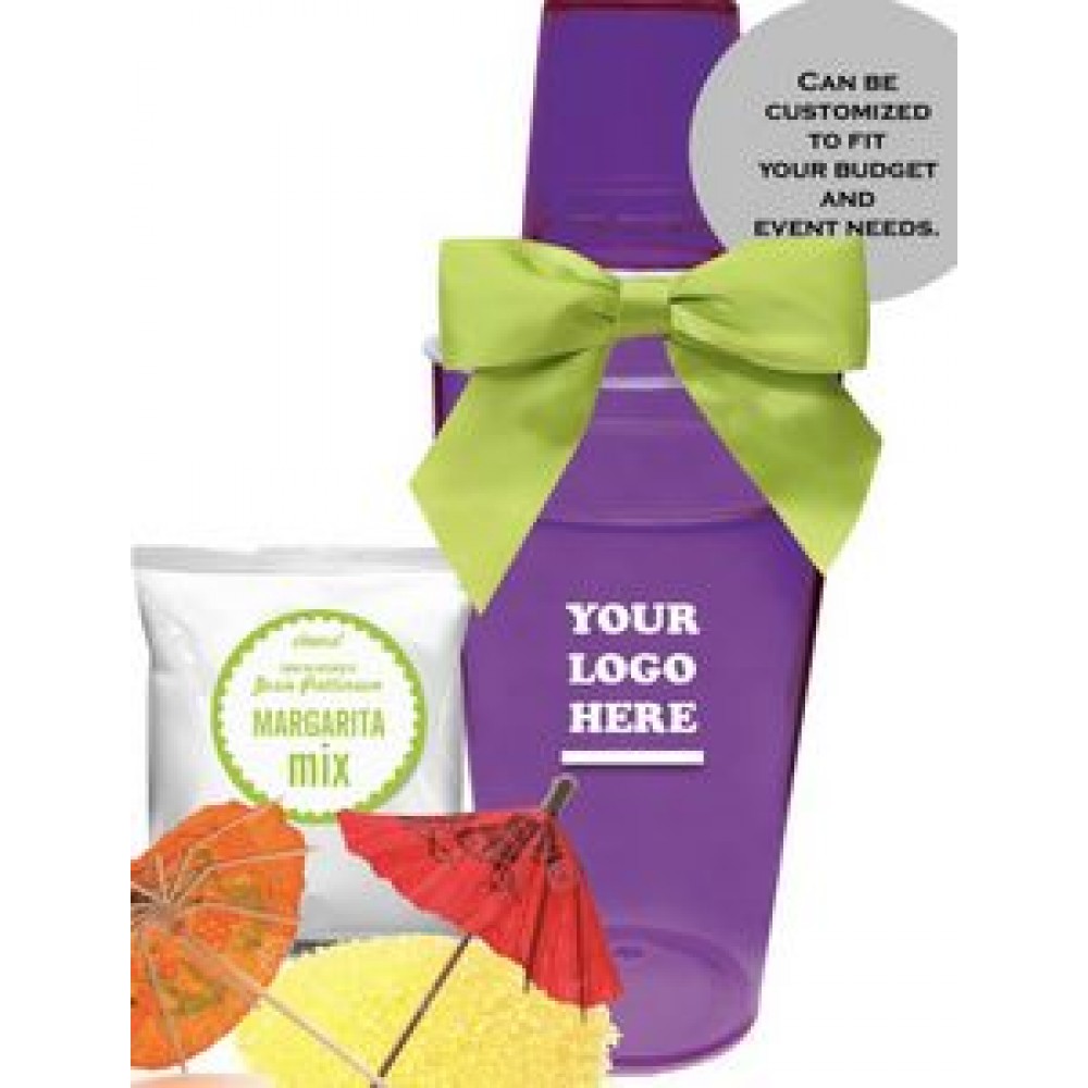 Personalized Margarita Cocktail Shaker Kit (Purple)