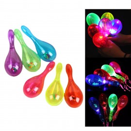 LED Glitter Maraca with Logo