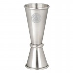 Tall Double Sided Stainless Steel Cocktail Jigger with Logo