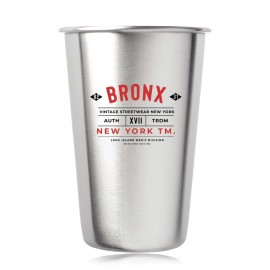 16 oz. Stainless Steel Mixing Glasses (2 Color) with Logo