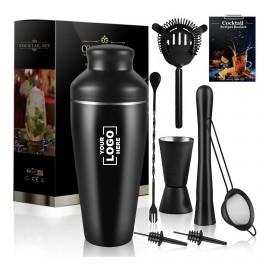 Personalized Mixology Bartender Kit Cocktail Shaker Set