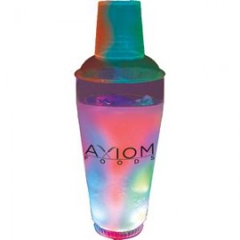 20 Oz. Plastic 3 LED Light-Up Cocktail Shaker with Logo