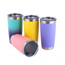 Colorful 20Oz Stainless Steel Tumbler With Lid with Logo