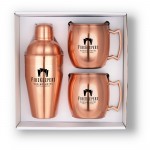 Customized Cocktail Shaker & Mule Mug Gift Set (Copper)