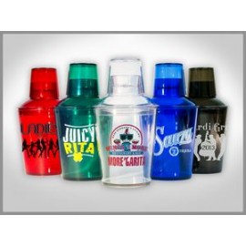 18 Oz. Plastic Cocktail Shaker Set - Imprinted with Logo  18 Oz. Plastic Cocktail Shaker Set - Imprinted with Logo