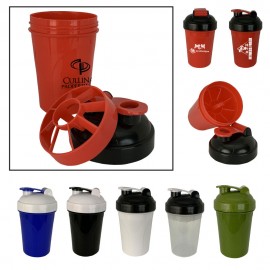16oz Mini Double Side Shaker Bottles with Logo