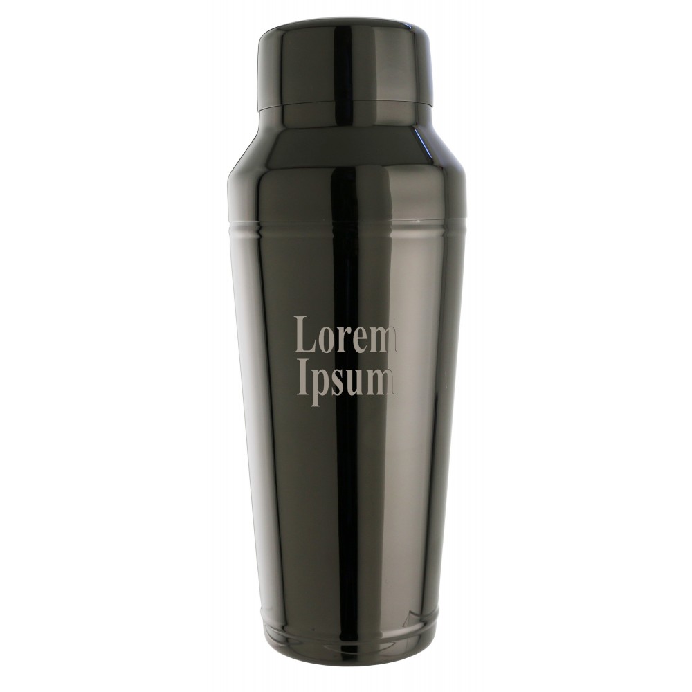 Promotional Speed-Pour Stainless Steel Cocktail Shaker w/Graphite Finish