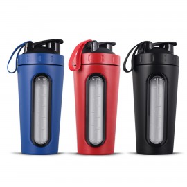 Metal Stainless Steel Protein Shaker Cup with Logo  Metal Stainless Steel Protein Shaker Cup with Logo