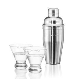 Customized Connoisseur Shaker & Brisbane Martini Set