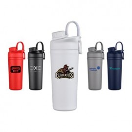 26 Oz. Double Wall Stainless Steel Vacuum Ice Shaker with Logo  26 Oz. Double Wall Stainless Steel Vacuum Ice Shaker with Logo
