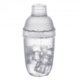 Logo Branded Clear Plastic Cocktail Shaker  Logo Branded Clear Plastic Cocktail Shaker