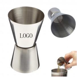 Stainless Steel Cocktail Shaker Jigger with Logo  Stainless Steel Cocktail Shaker Jigger with Logo