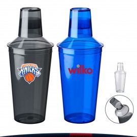 Logo Branded 17 oz. portable Plastic Cocktail Shaker