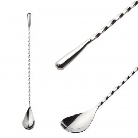 Custom Stainless Steel Threaded Drop Cocktail Spoon