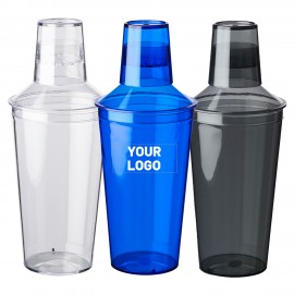 Custom Plastic Cocktail Shaker, 17 oz.  Custom Plastic Cocktail Shaker, 17 oz.