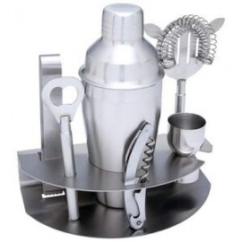 7 Pc Stainless Steel Bar Set with Logo