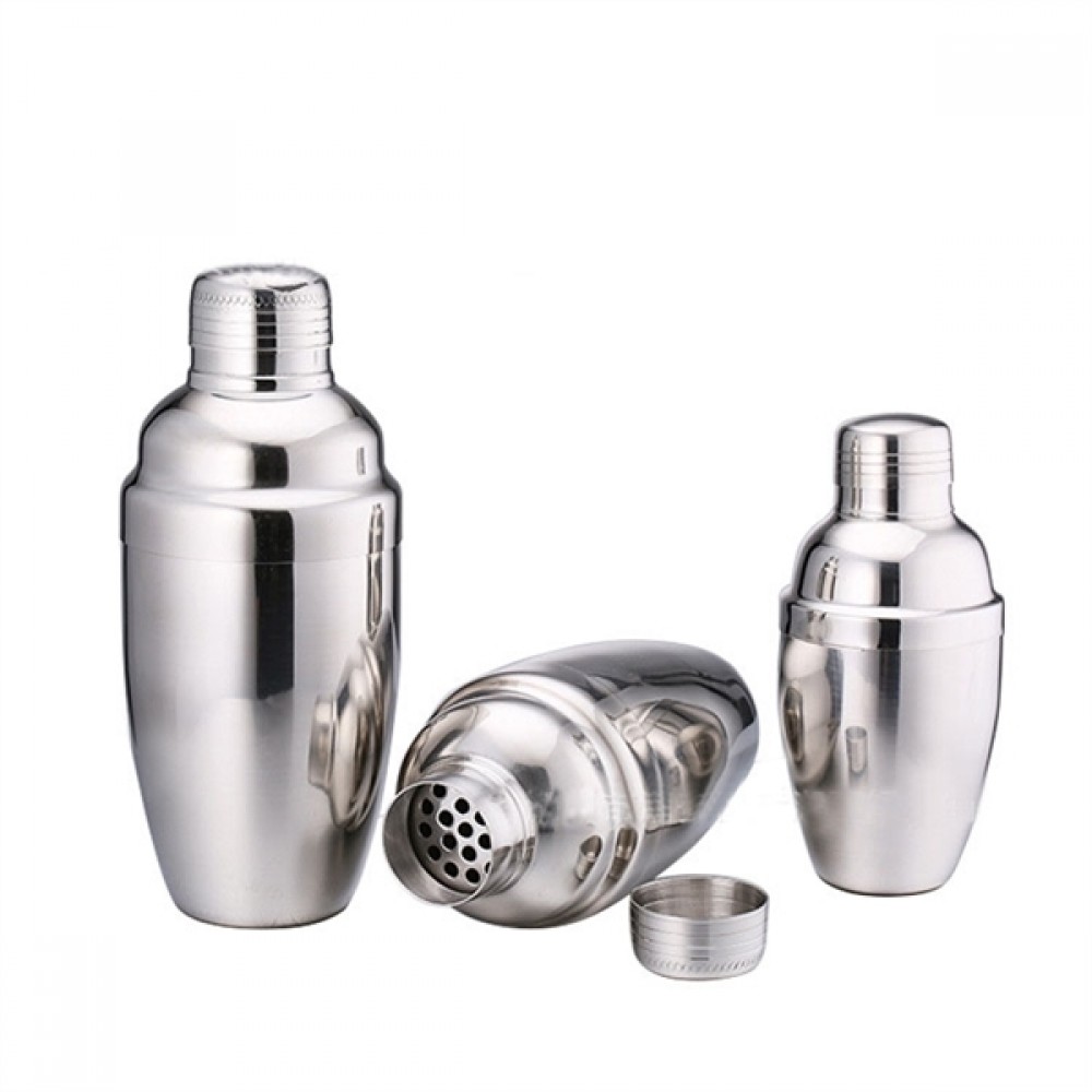 mini 250 cc stainless steel Cocktail Shaker with Logo