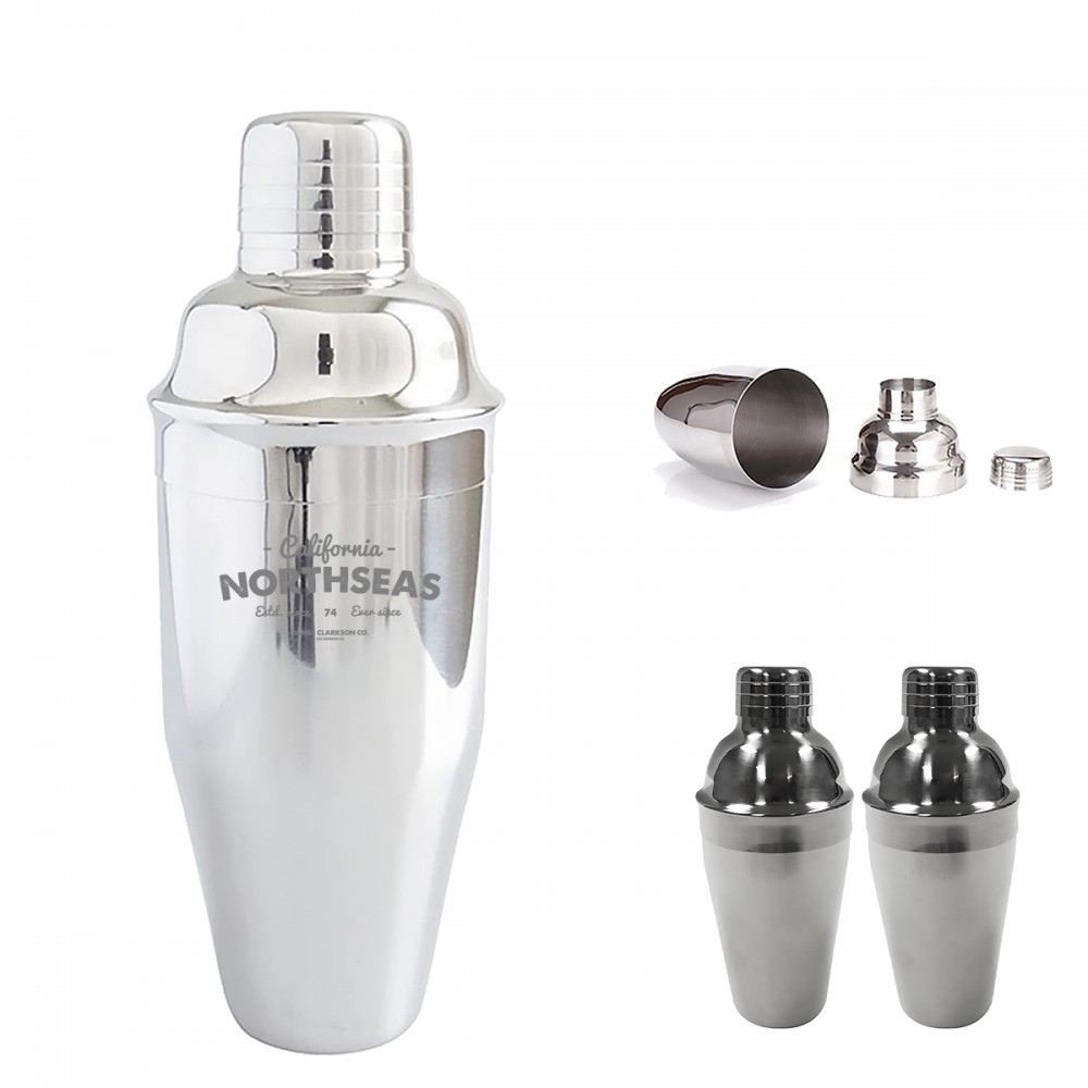 Promotional 12 oz Stainless Steel Cocktail Shaker