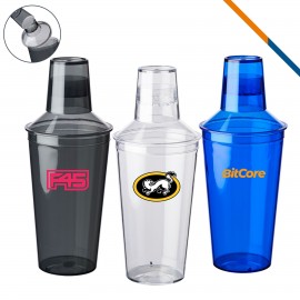 Britton Plastic Cocktail Shaker - 17 OZ. with Logo