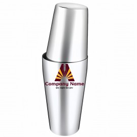 Stainless Steel Boston Cocktail Shaker with Logo  Stainless Steel Boston Cocktail Shaker with Logo