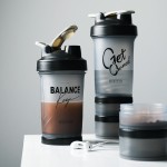 Personalized Double Bottom Box Gym Bpa Free Tritan Plastic Shaker Bottle Protein With Mixing Ball