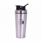Promotional Shaker Bottle 16oz Double Wall Insulated Stainless Steel