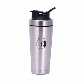 Promotional Shaker Bottle 16oz Double Wall Insulated Stainless Steel