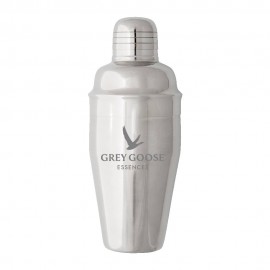 Logo Branded Stainless Steel Cobbler Cocktail Shaker (3-Piece)  Logo Branded Stainless Steel Cobbler Cocktail Shaker (3-Piece)