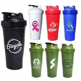 27oz Solid Fitness Shaker Bottle with Logo