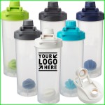 Customized 24oz Protein Shaker Bottle With Mixing Ball
